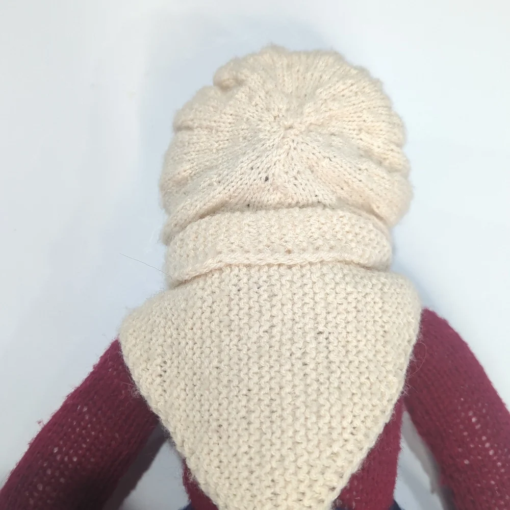 Vintage 1980's Crochet/Knit Handmade Prairie Doll Grandmother Doll